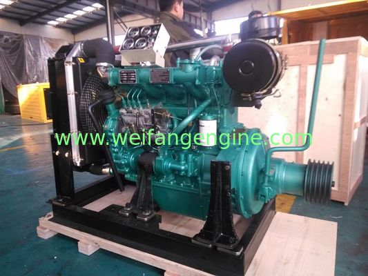 75kw/100hp 2000rpm Weifang diesel engine R4110ZLP with the clutch and belt pulley for stationary power