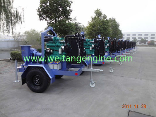 Trailer Diesel Water Pump Set With DCEC Diesel Engines For Agriculture irrigation