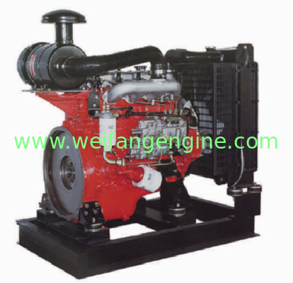 3000rpm ISUZU technology 4BD diesel engine prime power  from 72KW to 100KW for power of  the fire fighting pump in red