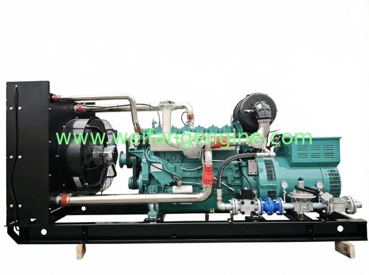 গ্যাস খরচ 0.3 M3/h প্রাকৃতিক গ্যাস জেনারেটর নামমাত্র বর্তমান 18-1080A আউটপুট শক্তি 200kw পাওয়ার সাপ্লাই বাণিজ্যিক জন্য